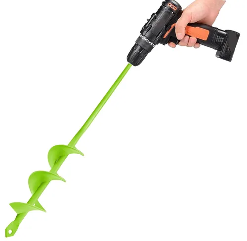 Miniatura 9 de TCBWFY Paquete de 4 brocas de taladro en espiral para jardín – Acero resistente de alta durabilidad, resistente a la corrosión – Perfecto