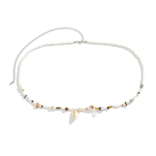 Miniatura 6 de Boho Shell colgante cintura cadena joyería bikini semillas colorido vientre cuerpo cadena verano playa cuentas cintura cuerpo joyería para mujer