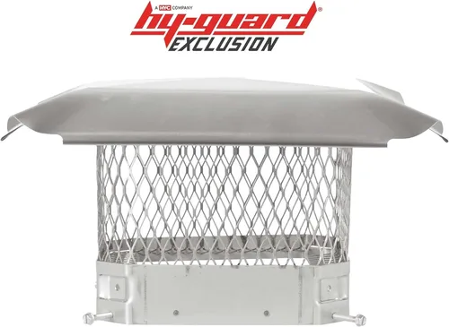 Miniatura 6 de HY-GUARD HGSS99 - Cubierta de chimenea de acero inoxidable con perno de combustión, tamaño de malla 3/4 pulgadas, se adapta al exterior de baldosas