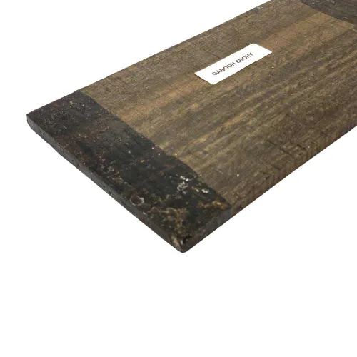 Miniatura 3 de Exotic Wood Zone Exquisitas placas de ébano Gaboon para una impresionante chapa de instrumentos 7.087x3.543x0.157 in Placas de guitarra Placas