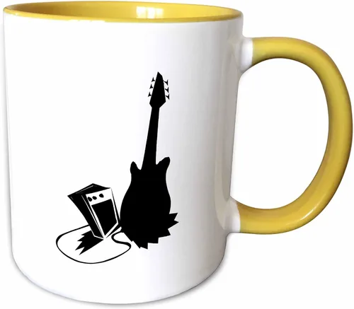 Miniatura 8 de 3dRose Guitar Amp - Taza estilizada de dos tonos, 11 onzas