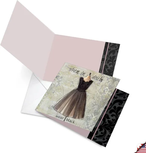 Miniatura 4 de The Best Card Company - 12 tarjetas de notas en blanco surtidas (4 x 5.12 pulgadas) - Tarjetas de notas en caja para todas las ocasiones a granel