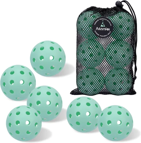 Miniatura 11 de Pickleball Balls 6 Pack 12 Pack- 40 Holes Outdoor Pickleball with Bag, Perfectly Balanced, High Bounce, Crack-Resistance，USAPA Standard - Multiple