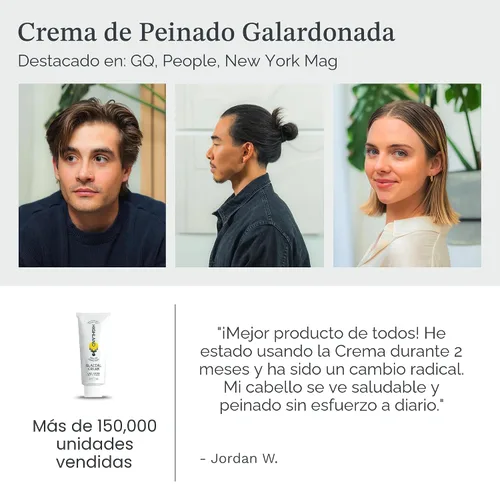 Miniatura 6 de Highland Glacial Cream - Crema para peinar el cabello, suaviza, hidrata, desencrespa, texturiza y define - Acabado mate de baja sujeción para todo