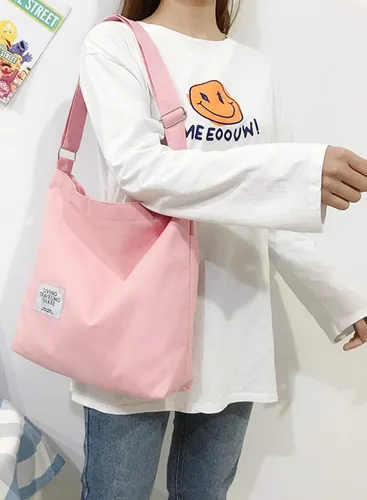 Miniatura 81 de Covelin - Bolsa de hombro informal de lona para mujer, estilo bohemio y retro, bolsa de mano, bolso cruzado, tamaño grande