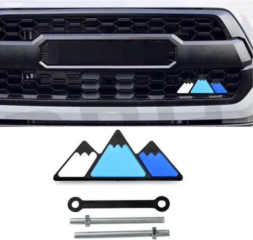 Miniatura 7 de TRD - Insignia decorativa de rejilla tricolor, emblema de diamante, compatible con Toyota 4Runner Tacoma Tundra y otras rejillas de malla o rejilla