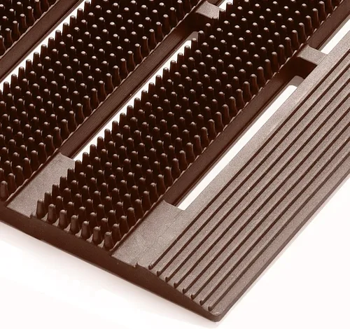 MATALL Tapete impermeable para puerta de exterior, 36 x 24 pulgadas, entrelazado, grande, grueso, con agujeros de drenaje para interiores, hogar,