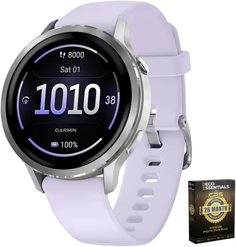 Miniatura 13 de Garmin 010-03013-03 Venu 4, reloj inteligente de 1.614 in, oro lunar con banda de hueso y correa de cuero arena clara con Deco Essentials exclusivo
