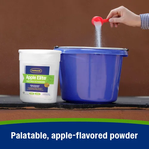 Miniatura 8 de Farnam Suplemento de electrolitos en polvo Apple Elite para caballos, reemplaza minerales vitales, fomenta la hidratación, sin azúcar añadida, 5