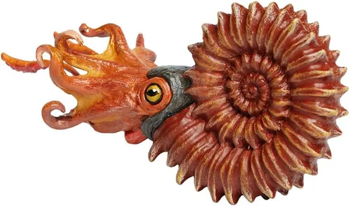 Miniatura 2 de Safari Ltd. Figura de amonita - Figura detallada de moluscos marinos de 5.25 pulgadas, juguete educativo para niños, niñas y niños a partir de 3 años
