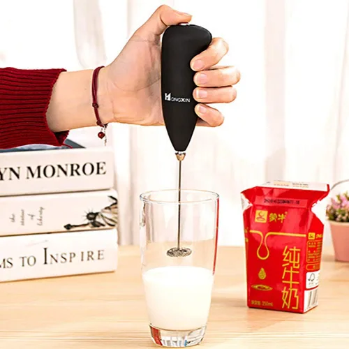 Miniatura 3 de Ochine Batidor eléctrico de huevos Mezclador de mano, mini espumador de leche, batidor de acero inoxidable, herramientas de cocina, mini mezclador