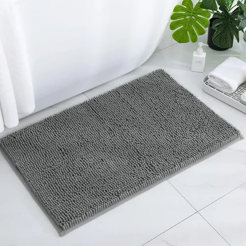 Miniatura 9 de HOMEIDEAS Alfombra de baño azul marino de 20 x 60 pulgadas, ultra suave y absorbente, antideslizante, alfombra de baño larga, felpa de felpilla