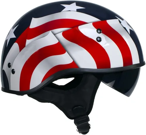 Miniatura 5 de Hot Leathers T72 'Blue Flag' Advanced DOT - Casco de motocicleta para hombres y mujeres con visera desplegable