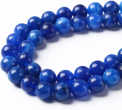 Miniatura 48 de 45 piezas de cuentas de piedra natural de arco iris de Alashan de 8 mm de ágata para hacer joyería, cuentas de piedra de 15" para pulseras