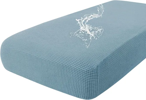 Miniatura 138 de hyha Fundas impermeables para cojines de sofá para mascotas, funda antideslizante para asiento de sofá para perros lavable, tela de jacquard Gris