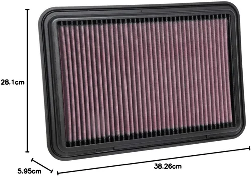 Miniatura 12 de K&N Filtro de aire del motor: reutilizable, limpia cada 75,000 millas, lavable, premium, filtro de aire de repuesto para automóvil: compatible