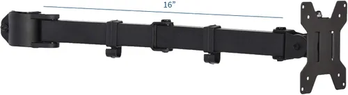 Miniatura 2 de VIVO Brazo de monitor único totalmente ajustable para soporte de escritorio, brazo de monitor para 1 pantalla de hasta 27 pulgadas, negro