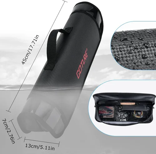 Miniatura 6 de Goture Combo de caña de pescar con mosca y carrete de 9 pies y 8 secciones, carrete de pesca con mosca preforrado, 80/90 moscas de pesca con caja