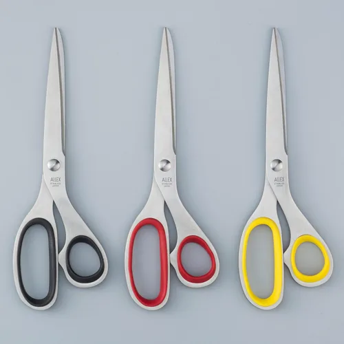 Miniatura 2 de ALLEX Tijeras japonesas de oficina de 7.8 pulgadas – Tijeras multiusos extra grandes para escritorio, hogar y uso escolar, diseño de acero 7.8" (Xl)