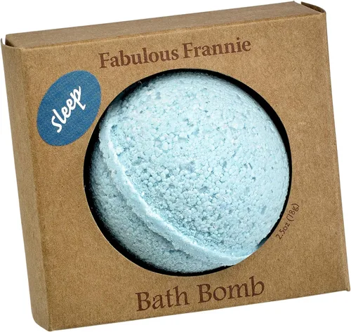 Fabulous Frannie Sleep Natural, juego de bombas de baño hechas a mano, rico en aceite esencial, sal mineral, aceite de coco, hamamelis, gaseosos