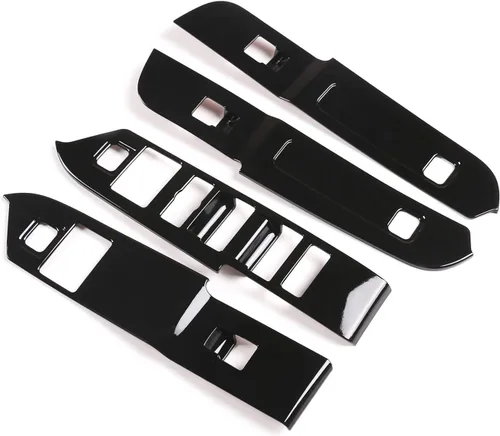 Miniatura 6 de Accesorios de coche para Land Rover Defender 110 130 2020 ABS Fibra de carbono Ventana Interruptor de elevación Botones Cubierta del marco