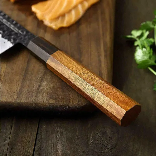 Miniatura 6 de 1PC cuchillo de cocina de estilo japonés mango octogonal asas Safflower Cuchillos