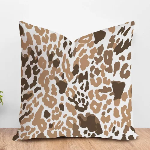Miniatura 120 de ArogGeld Funda de almohada para sofá, guepardo y leopardo, estampado de leopardo, funda de cojín decorativa de granja para sala de estar