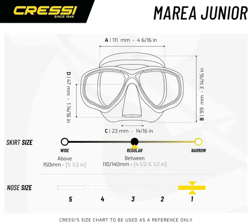 Miniatura 5 de Cressi Kids' C Estrella VIP Jr Clear/Lime Junior Snorkeling/Diving Combo Set