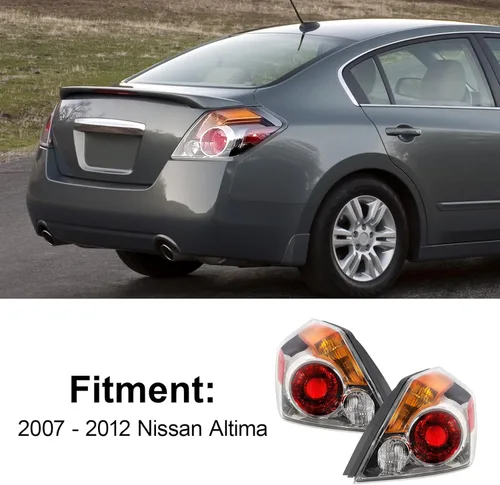 Miniatura 6 de Conjunto de luces traseras para Nissan Altima 2007-2012 de 4 puertas Sedan 2007 2008 2009 2010 2011 2012 Nissan Altima lado del conductor