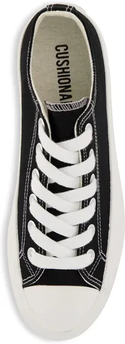 Miniatura 5 de CUSHIONAIRE Vasco Low Top - Tenis de lona para mujer + espuma viscoelástica, Negro