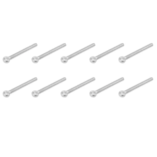 Miniatura 14 de METALLIXITY Perno de elevación oscilante de hombro (M6 x 0.787 in), 5 unidades, pernos de ojo de acero inoxidable 304, para renovación del hogar