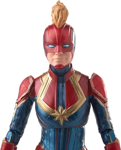 Miniatura 5 de Marvel Capitán Marvel - Figura de disfraz de Capitán Marvel de 6 pulgadas para coleccionistas, niños y fanáticos