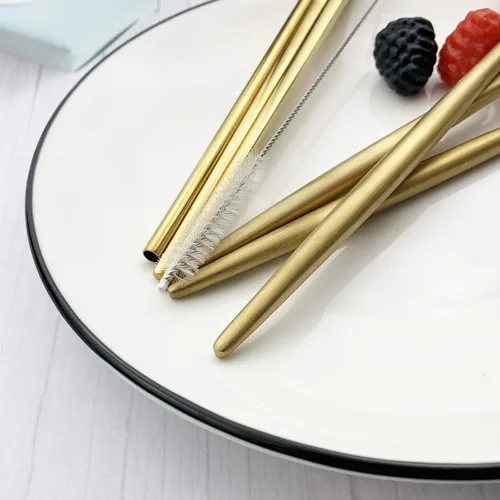Miniatura 4 de JASHII Juego de cubiertos de viaje de acero inoxidable, tenedor, cuchara, cuchillo, pajilla, reutilizable, con funda, juego de utensilios portátiles