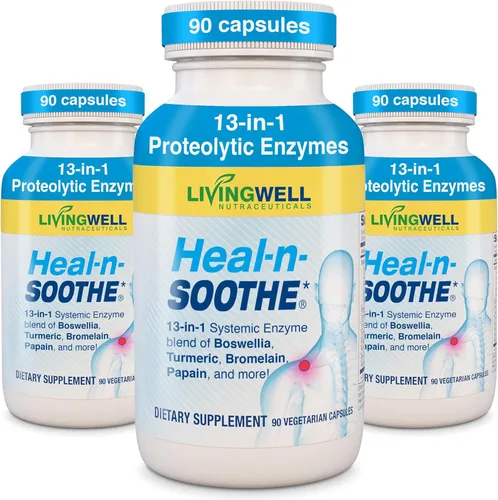 Miniatura 11 de Suplemento antiinflamatorio enzima proteolítica - Suplemento natural de articulaciones para aliviar la inflamación de las articulaciones de 180