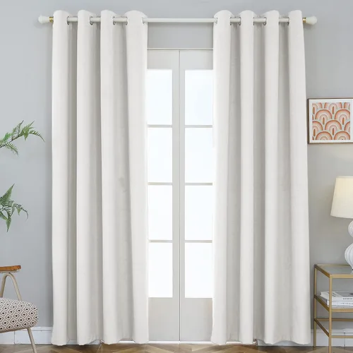 Miniatura 10 de FY FIBER HOUSE Cortinas cortas opacas completas, modernas con aislamiento térmico, cortinas pequeñas para ventana de dormitorio o sala de estar