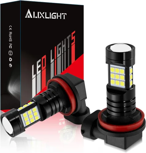 Miniatura 25 de AUXLIGHT H1 Bombillas LED antiniebla DRL, 3000 lúmenes, bombillas de repuesto extremadamente brillantes para automóviles, camiones, amarillo dorado
