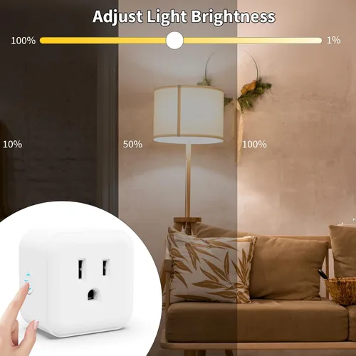 Miniatura 2 de Minoston Regulador de salida Z-Wave, enchufe inteligente Z-Wave serie 800, requiere concentrador Z-Wave, compatible con Alexa y Google Assistant