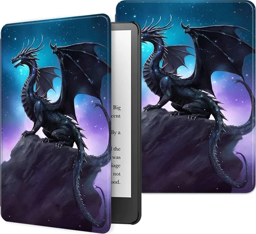 Miniatura 91 de Funda para Kindle básico de 6 pulgadas (11.ª generación), múltiples ángulos, piel sintética, delgada, con función de encendido y apagado automático