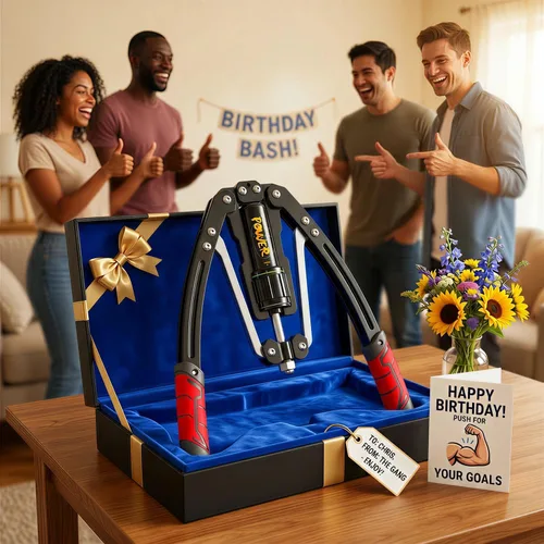 Miniatura 8 de Equipo de ejercicio de brazo para entrenamiento de pecho – Twister de potencia hidráulica 10 marchas ajustables 22-440lbs, acero grueso resistente