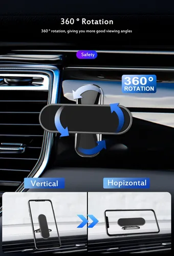 Miniatura 3 de Soporte magnético para teléfono de coche, 2 unidades, rotación de 360°, apto para teléfonos inteligentes generales