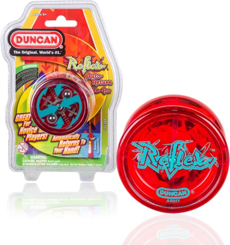 Duncan Toys Reflex - Yo-Yo con retorno automático y truco de cuerda para principiantes, rojo