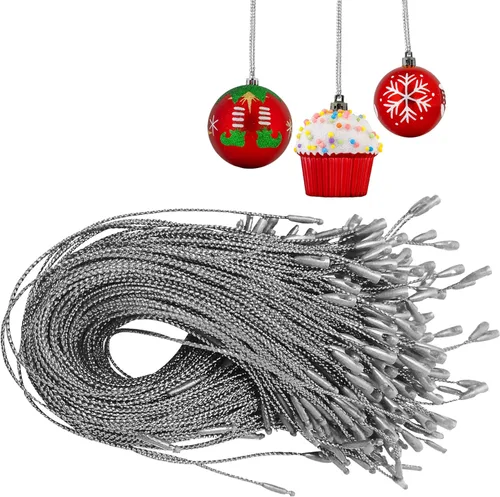 Miniatura 7 de R'ND Toys Ganchos de adorno de Navidad – Árbol fácil de cinta de cierre metálico para decoración colgante – Paquete de 200 unidades (verde)