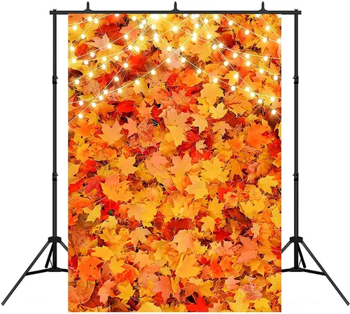 Miniatura 3 de Avezano Fondo de fotografía de paisaje de hojas de arce, bosque de otoño, cosecha, Acción de Gracias, fondo, decoración de fiesta, sesión de fotos