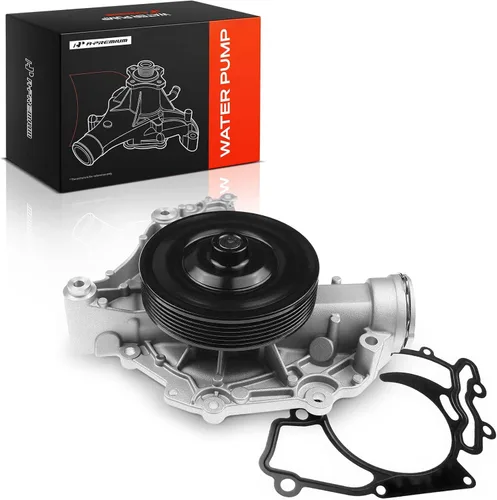 Bomba de Agua del Motor A-Premium con Junta y Polea [compatible con DOHC, 6Cil 2.5 3.0 3.5L] Compatible con Mercedes-Benz [C CLK E GLK ML R S