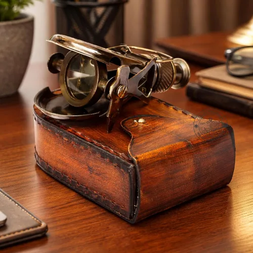 Monocular de latón antiguo náutico Vintage R & J Beck London 1857 Binocular de bolsillo para telescopio marino único, para exteriores, senderismo y