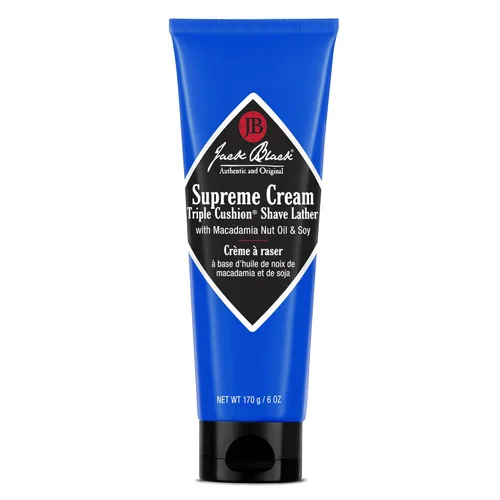 Jack Black Supreme Cream Triple Cushion - Crema de afeitar para hombre, crema de afeitar para hombres, crema de afeitar para hombres, crema de