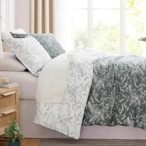 Miniatura 90 de SouthShore FINE LINENS Colección Perfect Paisley - Calidad premium, suave, resistente a las arrugas, la decoloración y las manchas, de fácil