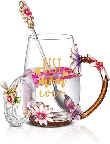 Miniatura 10 de Regalos para hermanas de hermana, elegante taza de té con flores y taza de café, regalos únicos para cumpleaños, hermana menor, hermana mayor, cuñada