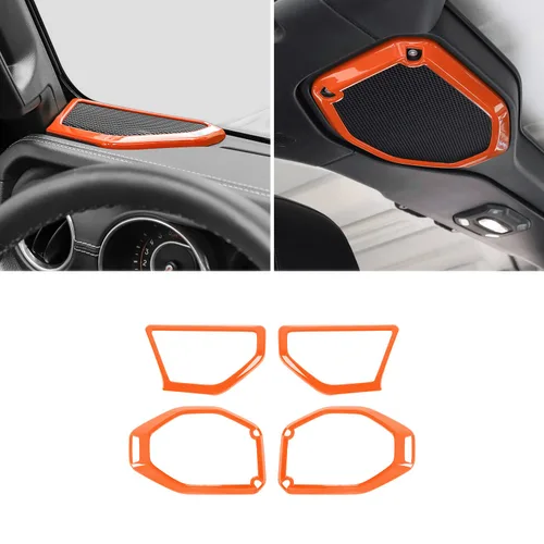Miniatura 9 de RAZPOY Para JL 4 piezas una cubierta de altavoz de pilar para altavoz de techo, ajuste de audio compatible con Jeep Wrangler JL JLU y Gladiator JT
