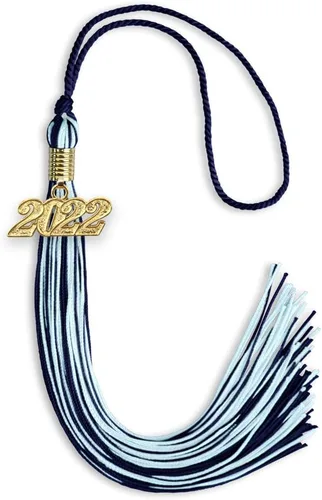 Miniatura 66 de Endea Graduation - Borla de doble color mixto con fecha dorada (negro/dorado antiguo, 2021)